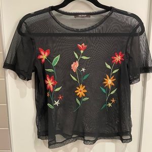 Gorgeous Zara sheer top